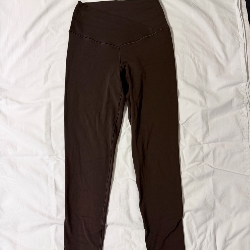 OFFLINE by Aerie Real Me High-Waisted Crossover Leggings in Deep Earth